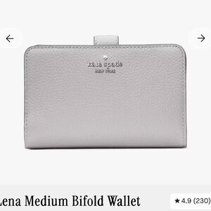 Kate Spade Silver Bifold Wallet